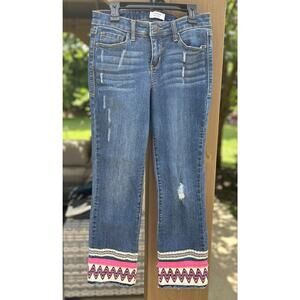 EUC Crown Ivy Women's Cropped Bluejeans Size 4 Measurements in Description